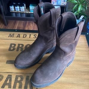 Tecovas Ranch Wear Leather Cowboy Boots